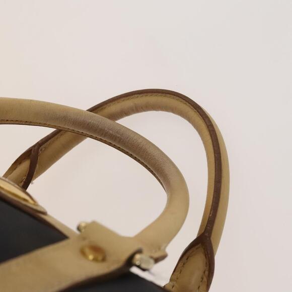 DIOR Sports Boston Bag Leather Pvc Navy Gold - Picture 8 of 12